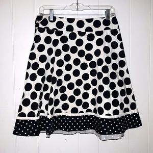 My Michelle White/Black skirt polka dot design
